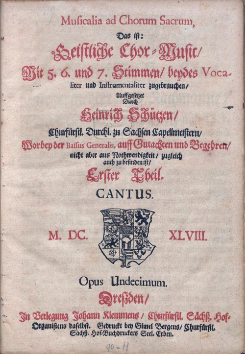 Titelseite Geistliche Chormusik