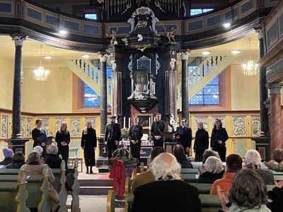 Distler-Ensemble im Januar 2025 in Schierstein