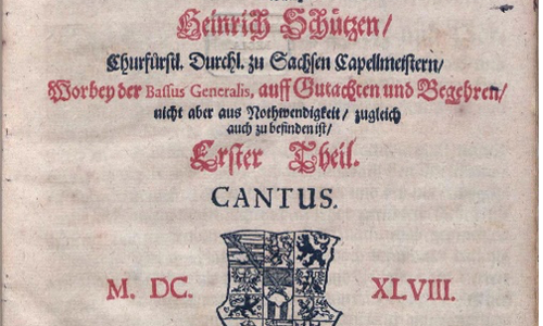 Titelseite Schütz Geistliche